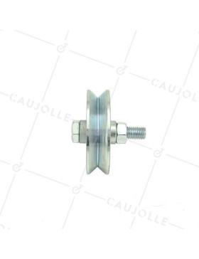 NARROW GROOVED DOOR ROLLER TRIANGULAR 80 MM DIAMETER