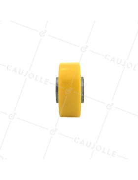 ROUE POLYURÉTHANE INDUSTRIELLE DIAMÈTRE 80 MM CHARGE 200 KG AXE 12 MM BILLES - S2013 80