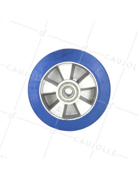 Wheel ELASTIC RUBBER ANTI-TEAR DIAMETER 200 MM LOAD 400 KG AXLE 20 MM - S2017 200