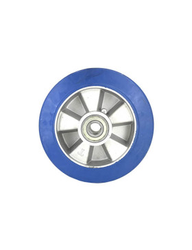 Wheel ELASTIC RUBBER ANTI-TEAR DIAMETER 200 MM LOAD 400 KG AXLE 20 MM - S2017 200