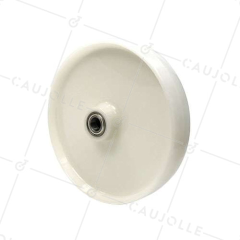 NYLON WHEEL DIAMETER 300 MM MAX LOAD 1000 KG BORE 25 MM AND BALL-BEARING - S2450 300 RB25 • Caujolle