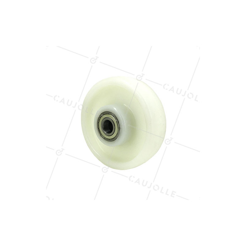 ROUE EN NYLON RENFORCÉ DIAMÈTRE 125 MM AVEC ROULEMENT À BILLES AXE 20 - S2480 125 RB20