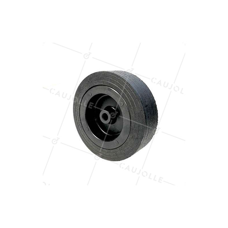 ROUE LARGE EN CAOUTCHOUC JANTE PLASTIQUE DIAMÈTRE 250 MM CHARGE 350 KG AXE 20 MM - S2650P 250
