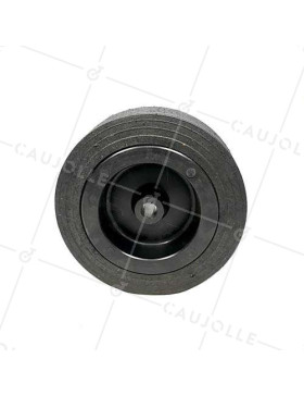 ROUE LARGE EN CAOUTCHOUC JANTE PLASTIQUE DIAMÈTRE 250 MM CHARGE 350 KG AXE 20 MM - S2650P 250
