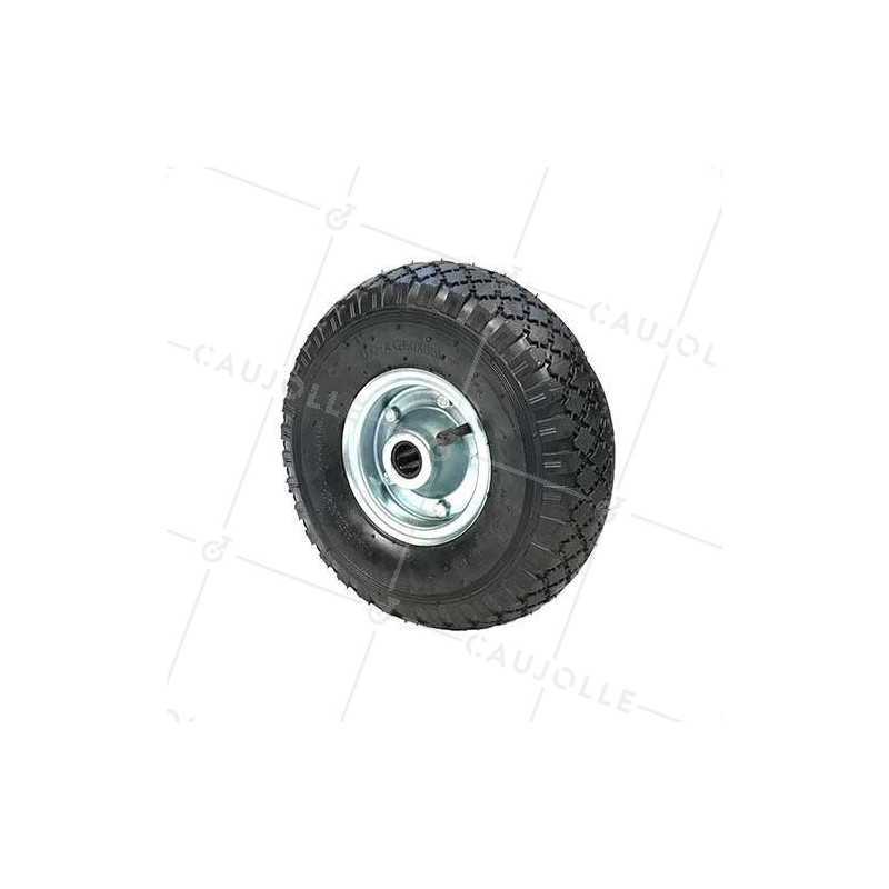 INFLATED Hand truck WHEEL STEEL RIM DIAMETER 260 MM LOAD 150KG AXLE 20 MM - S2700T R20 (TIRE 3.00-4)