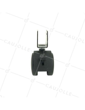 ROULETTE EN PLASTIQUE À FIXATION EN U AVEC FREIN DIAMÈTRE 50 MM 