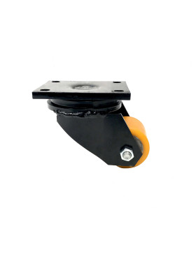 ROULETTE EXTRA BASSE NOIRE DIAMÈTRE 70 MM CHARGE 500 KG HAUTEUR 125 MM - SURB 70 NOIRE