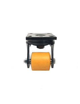 ROULETTE EXTRA BASSE NOIRE DIAMÈTRE 70 MM CHARGE 500 KG HAUTEUR 125 MM - SURB 70 NOIRE