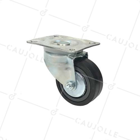 CLASSIC REINFORCED GOODS HANDLING SWIVEL CASTOR DIAMETER 100 MM MAX LOAD 125 KG - S2C 100R  • Caujolle