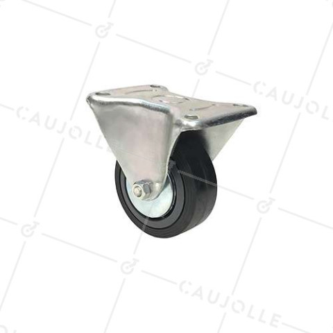 CLASSIC REINFORCED FIXED GOODS HANDLING CASTOR DIAMETER 100 MM MAX LOAD 125 KG - S7C 100R • Caujolle