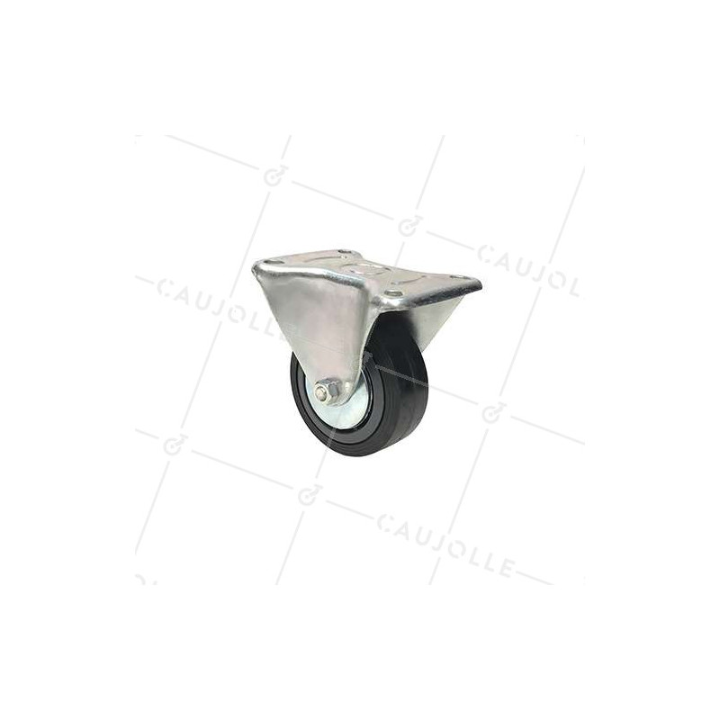 ROULETTE FIXE DE MANUTENTION CLASSIQUE RENFORCÉE DIAMÈTRE 100 MM CHARGE 125 KG - S7C 100R