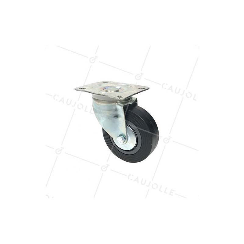 ROULETTE PIVOTANTE DE MANUTENTION CLASSIQUE RENFORCÉE DIAMÈTRE 100 MM CHARGE 100 KG - S2C 100R