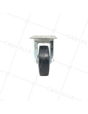 ROULETTE PIVOTANTE DE MANUTENTION CLASSIQUE RENFORCÉE DIAMÈTRE 100 MM CHARGE 100 KG - S2C 100R
