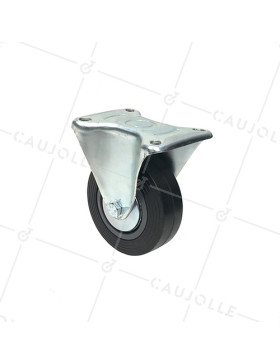 FIXED GOODS HANDLING CASTOR LARGE DIAMETER 125 MM MAX LOAD 125 KG - S7C 125R • Caujolle