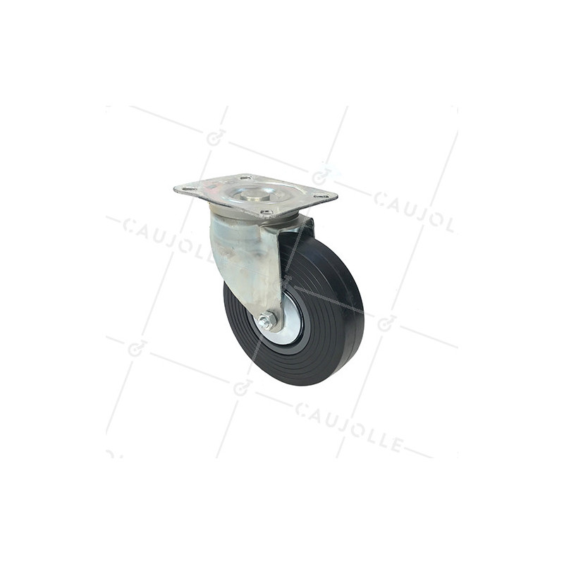 ROULETTE PIVOTANTE DE MANUTENTION LARGE DIAMÈTRE 150 MM CHARGE 130 KG - S2C 150R