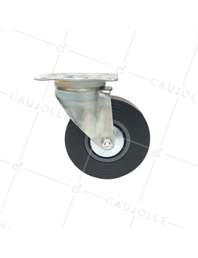 ROULETTE PIVOTANTE DE MANUTENTION CLASSIQUE RENFORCÉE DIAMÈTRE 100 MM CHARGE 100 KG - S2C 100R