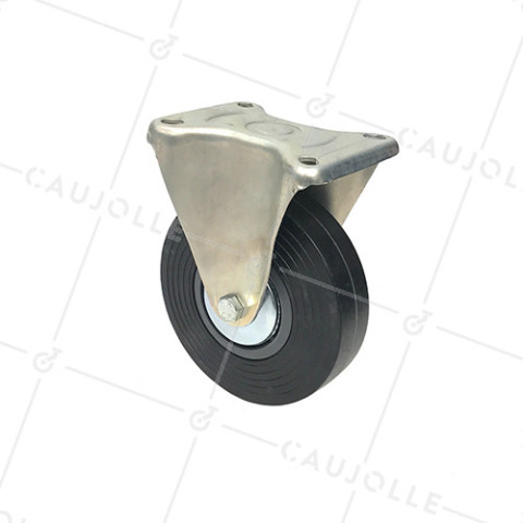 FIXED GOODS HANDLING CASTOR LARGE 105 MM DIAMETER MAX WEIGHT 130 KG - S7C 150R • Caujolle