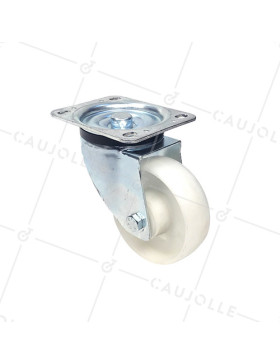 Castor OF POLYPROPYLENE HANDLING WITH A DIAMETER OF 125 MM LOAD 200 KG - S74P 125 • Caujolle