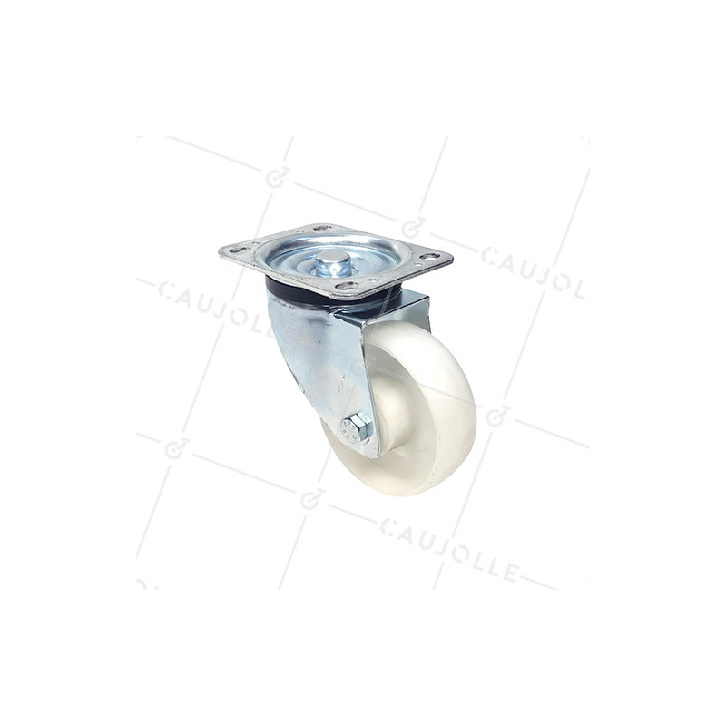 ROULETTE DE MANUTENTION EN POLYPROPYLÈNE DIAMÈTRE 125 MM CHARGE 200 KG - S74P 125