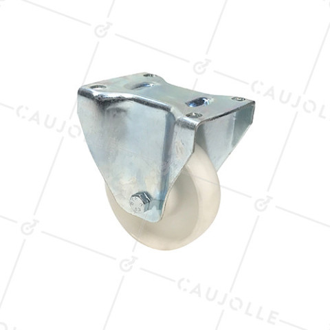 ROULETTE FIXE DE MANUTENTION EN POLYPROPYLÈNE DIAMÈTRE 125 MM CHARGE 200 KG - S75P 125 • Caujolle
