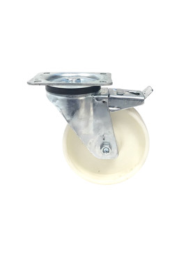ROULETTE DE MANUTENTION EN POLYPROPYLÈNE DIAMÈTRE 125 MM CHARGE 200 KG - S74P 125