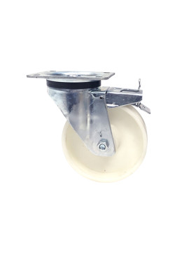 ROULETTE DE MANUTENTION EN POLYPROPYLÈNE DIAMÈTRE 125 MM CHARGE 200 KG - S74P 125