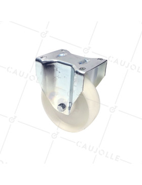 ROULETTE DE MANUTENTION EN POLYPROPYLÈNE DIAMÈTRE 125 MM CHARGE 200 KG - S74P 125 • Caujolle