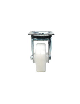 ROULETTE DE MANUTENTION PIVOTANTE EN NYLON DIAMÈTRE 125 MM CHARGE 300KG - S76N 125