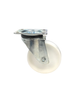 ROULETTE DE MANUTENTION PIVOTANTE EN NYLON DIAMÈTRE 125 MM CHARGE 300KG - S76N 125