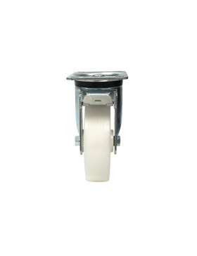 ROULETTE DE MANUTENTION PIVOTANTE À FREIN EN NYLON DIAMÈTRE 160 MM CHARGE 380KG - S76N 160AF