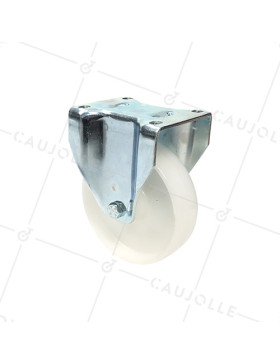 ROULETTE DE MANUTENTION PIVOTANTE EN NYLON DIAMÈTRE 125 MM CHARGE 300KG - S76N 125 • Caujolle
