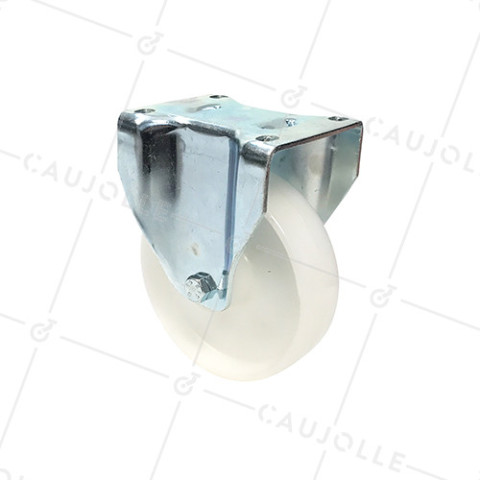 ROULETTE DE MANUTENTION PIVOTANTE EN NYLON DIAMÈTRE 125 MM CHARGE 300KG - S76N 125 • Caujolle