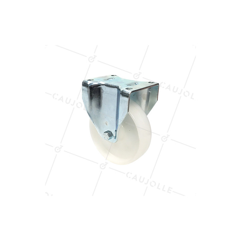 ROULETTE DE MANUTENTION PIVOTANTE EN NYLON DIAMÈTRE 125 MM CHARGE 300KG - S76N 125