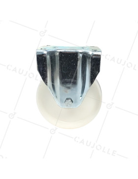 ROULETTE DE MANUTENTION PIVOTANTE EN NYLON DIAMÈTRE 125 MM CHARGE 300KG - S76N 125