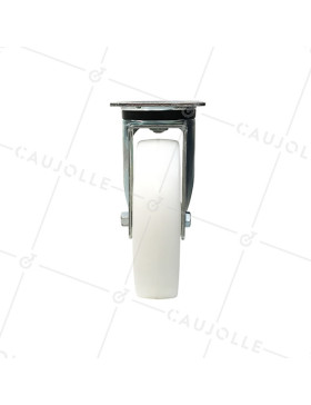 ROULETTE DE MANUTENTION FORTE CHARGE  EN NYLON DIAMÈTRE 200 MM CHARGE 450KG - S76N 200