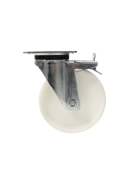 ROULETTE DE MANUTENTION PIVOTANTE EN NYLON DIAMÈTRE 125 MM CHARGE 300KG - S76N 125