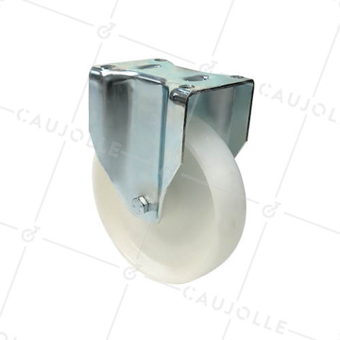 ROULETTE DE MANUTENTION PIVOTANTE EN NYLON DIAMÈTRE 125 MM CHARGE 300KG - S76N 125 • Caujolle