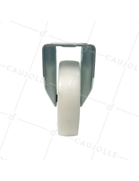 ROULETTE DE MANUTENTION PIVOTANTE EN NYLON DIAMÈTRE 125 MM CHARGE 300KG - S76N 125
