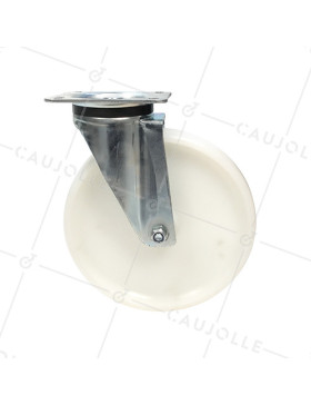 ROULETTE DE MANUTENTION PIVOTANTE EN NYLON DIAMÈTRE 250 MM CHARGE 500KG - S76N 250
