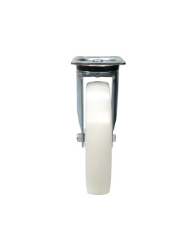 ROULETTE DE MANUTENTION PIVOTANTE EN NYLON DIAMÈTRE 125 MM CHARGE 300KG - S76N 125