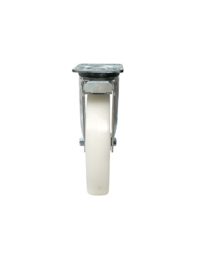 ROULETTE DE MANUTENTION PIVOTANTE EN NYLON DIAMÈTRE 125 MM CHARGE 300KG - S76N 125