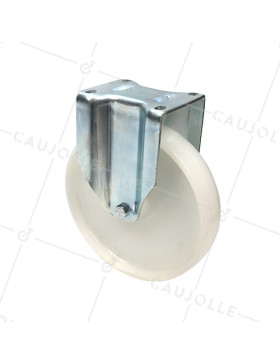 ROULETTE DE MANUTENTION PIVOTANTE EN NYLON DIAMÈTRE 125 MM CHARGE 300KG - S76N 125 • Caujolle