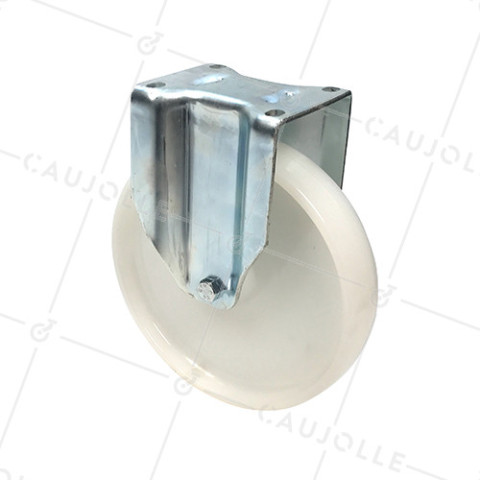 ROULETTE DE MANUTENTION PIVOTANTE EN NYLON DIAMÈTRE 125 MM CHARGE 300KG - S76N 125 • Caujolle