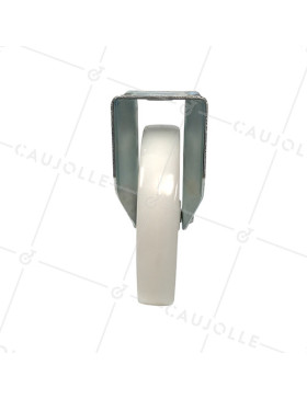 ROULETTE DE MANUTENTION PIVOTANTE EN NYLON DIAMÈTRE 125 MM CHARGE 300KG - S76N 125