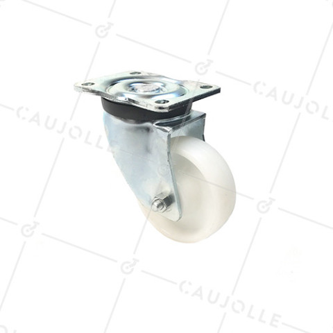 ROULETTE DE MANUTENTION PIVOTANTE RENFORCÉE EN NYLON DIAMÈTRE 125 MM CHARGE 300KG - S78N 125 • Caujolle