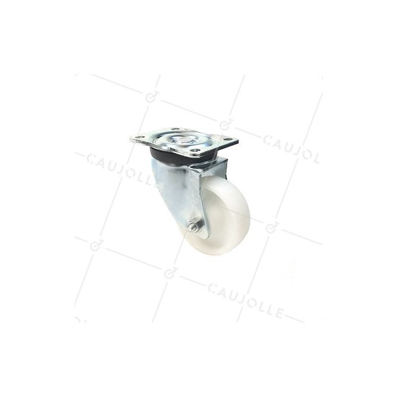 ROULETTE DE MANUTENTION PIVOTANTE RENFORCÉE EN NYLON DIAMÈTRE 125 MM CHARGE 300KG - S78N 125