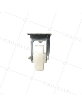 ROULETTE DE MANUTENTION PIVOTANTE RENFORCÉE EN NYLON DIAMÈTRE 125 MM CHARGE 300KG - S78N 125