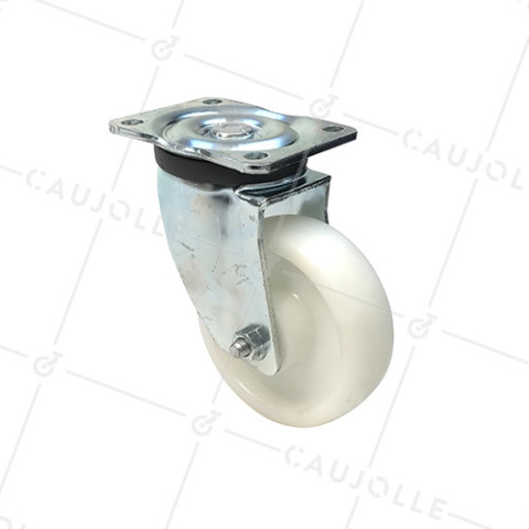 ROULETTE DE MANUTENTION PIVOTANTE RENFORCÉE EN NYLON DIAMÈTRE 125 MM CHARGE 300KG - S78N 125 • Caujolle
