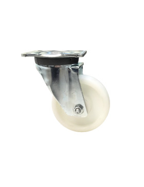 ROULETTE DE MANUTENTION PIVOTANTE RENFORCÉE EN NYLON DIAMÈTRE 125 MM CHARGE 300KG - S78N 125