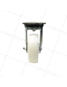 ROULETTE DE MANUTENTION PIVOTANTE RENFORCÉE EN NYLON DIAMÈTRE 150 MM CHARGE 750KG - S78N 150
